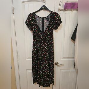 Cottage Critters Empire Midi Dress Size Large